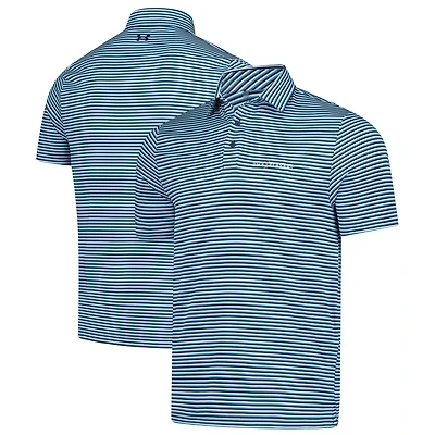 Men's Under Armour  Blue THE PLAYERS Drive Groove Stripe Polo
