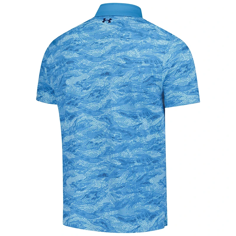 Polo camouflage bleu Under Armour THE PLAYERS Iso-Chill Drive pour homme