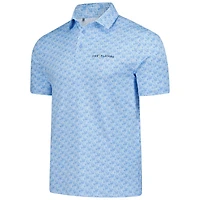 Polo bleu Under Armour THE PLAYERS Playoff 3.0 Golden Eagle pour homme