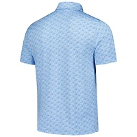 Polo bleu Under Armour THE PLAYERS Playoff 3.0 Golden Eagle pour homme
