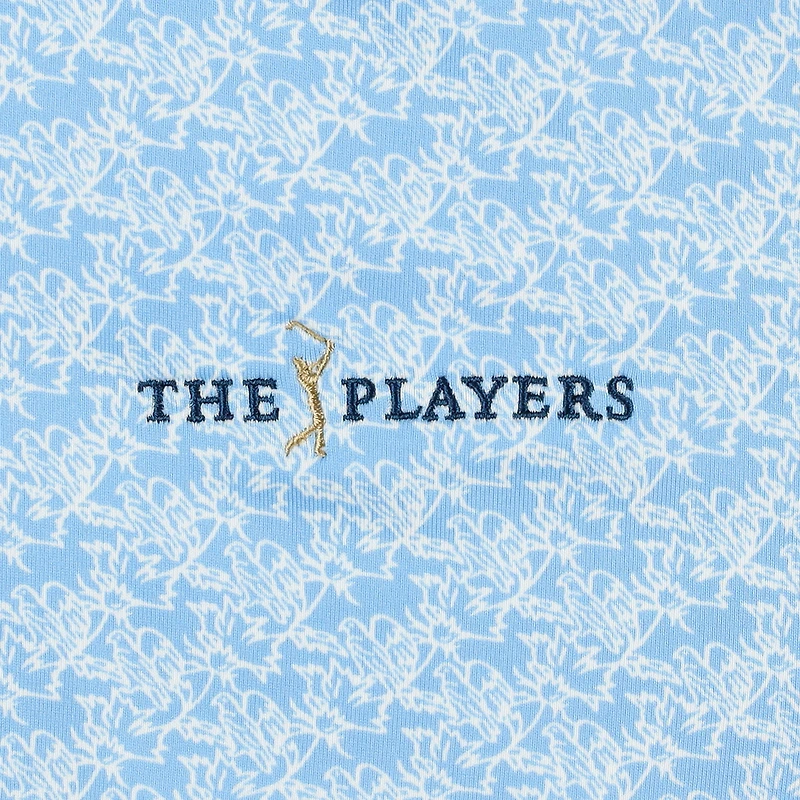 Polo bleu Under Armour THE PLAYERS Playoff 3.0 Golden Eagle pour homme