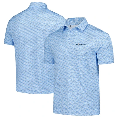 Polo bleu Under Armour THE PLAYERS Playoff 3.0 Golden Eagle pour homme