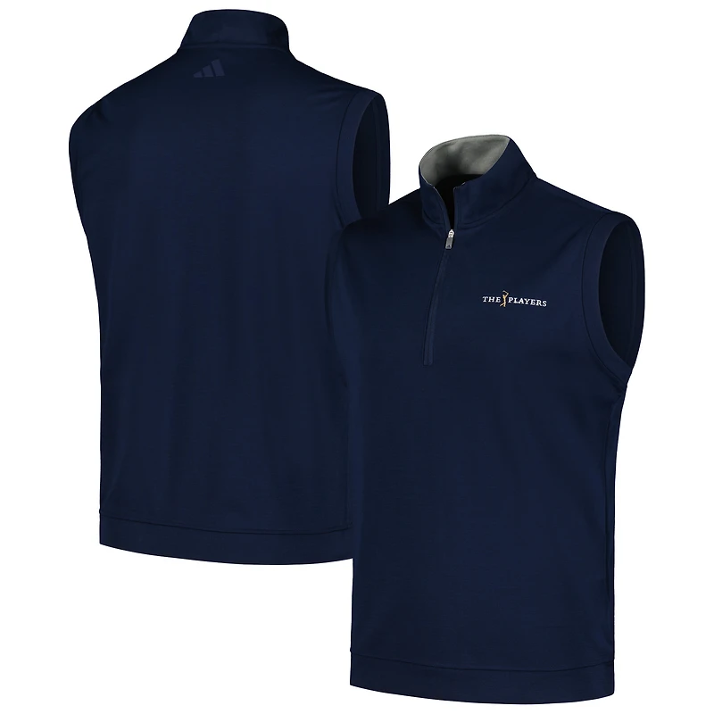 Veste adidas bleu marine THE PLAYERS Authentic Quarter-Zip pour hommes