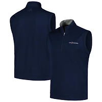 Veste adidas bleu marine THE PLAYERS Authentic Quarter-Zip pour hommes