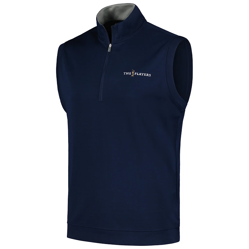 Veste adidas bleu marine THE PLAYERS Authentic Quarter-Zip pour hommes