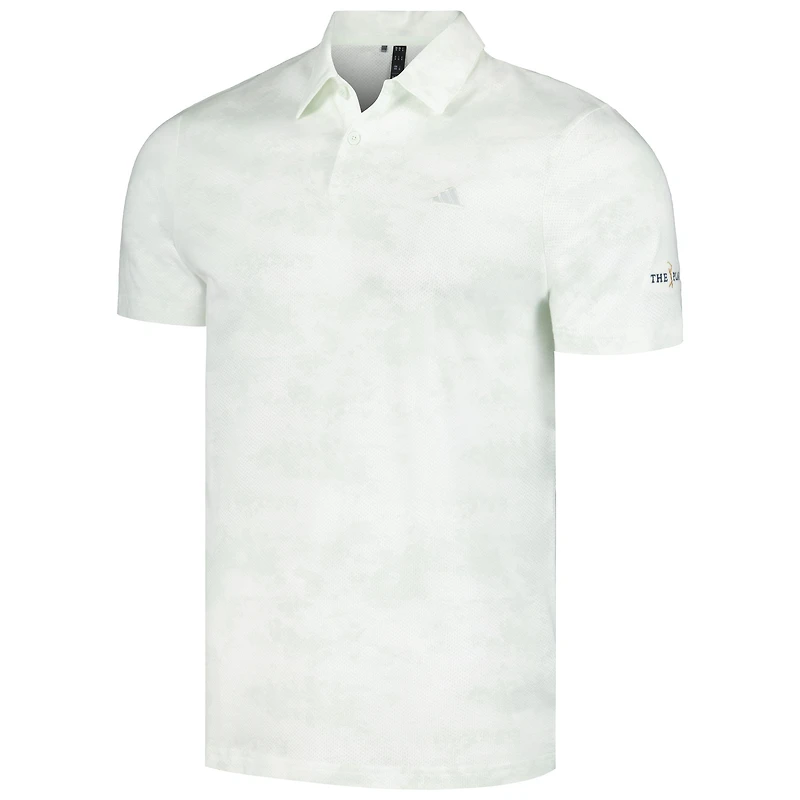 Men's adidas White THE PLAYERS Go-To Printed Mesh Polo