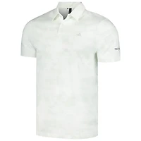 Men's adidas White THE PLAYERS Go-To Printed Mesh Polo