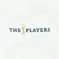 Men's adidas White THE PLAYERS Go-To Printed Mesh Polo