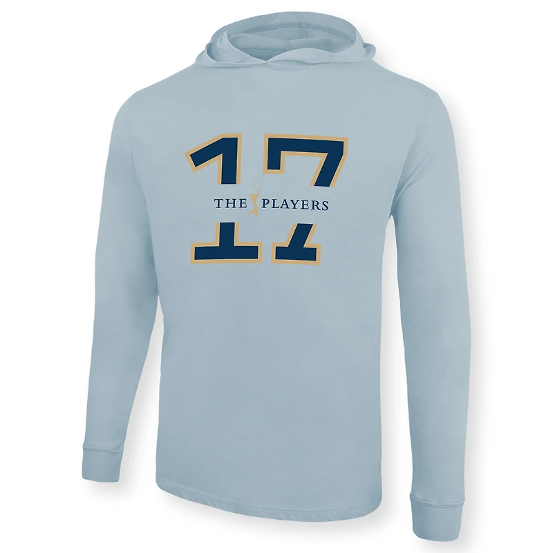 Men's Ahead  Blue THE PLAYERS Cody Long-Sleeve Hooded T-shirt