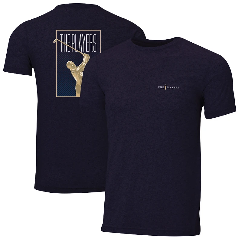 T-shirt bleu à manches courtes THE PLAYERS Trophy Instant Classic Tri-Blend pour homme
