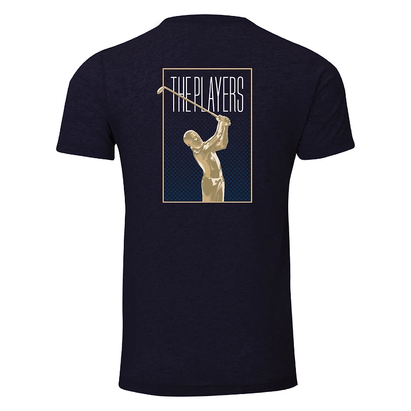 T-shirt bleu à manches courtes THE PLAYERS Trophy Instant Classic Tri-Blend pour homme