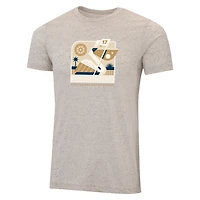 Ahead Cream THE PLAYERS Pelican 17th Flag T-shirt classique à trois mélanges pour hommes