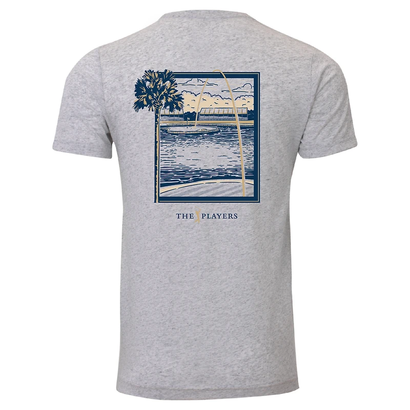 Men's Ahead  Heather Gray THE PLAYERS Shot To 17 Instant Classic Tri-Blend T-Shirt