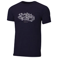 T-shirt bleu marine THE PLAYERS Course Instant Classic Tri-Blend pour homme