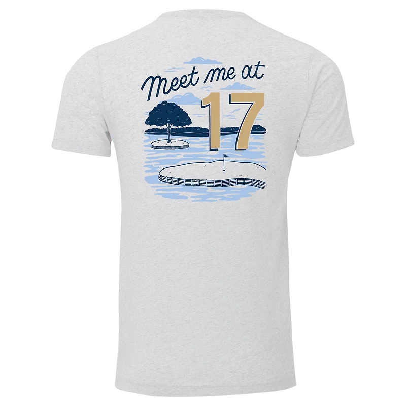 Men's Ahead  White THE PLAYERS Meet Me At 17 Instant Classic Tri-Blend T-Shirt