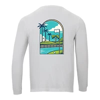 Men's Ahead  White the PLAYERS Window to Green Berkley Long Sleeve T-Shirt