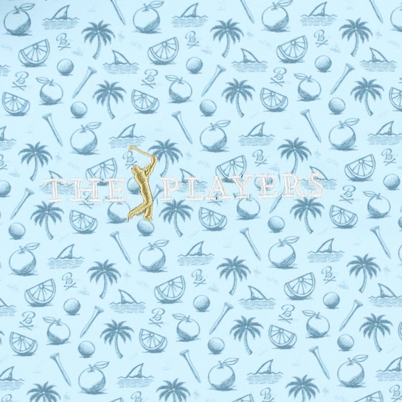 Polo imprimé Florida bleu clair THE PLAYERS pour homme avec tabouret de bar