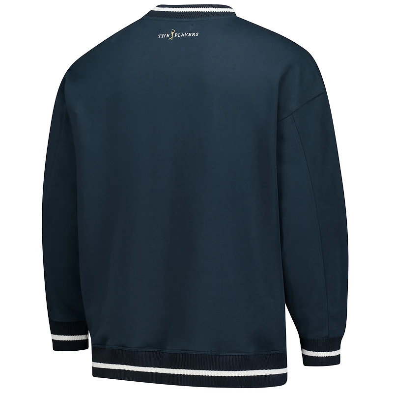 Men's Barstool Golf Navy THE PLAYERS Oversized Graphic Sweatshirt