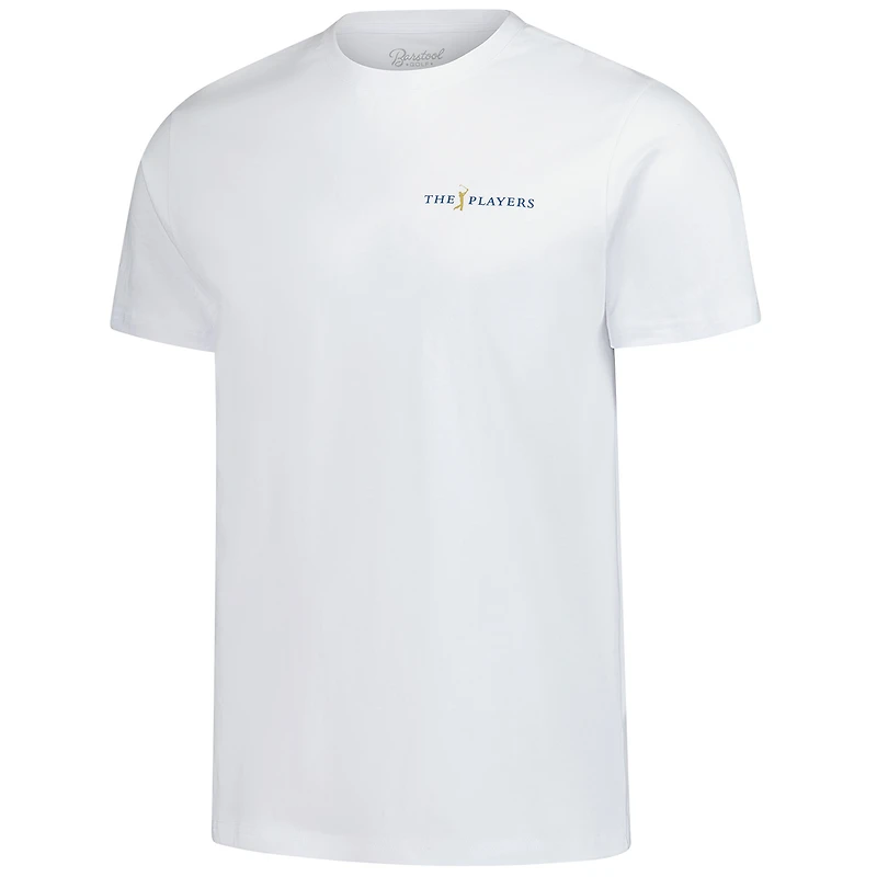 T-shirt de golf pour homme Barstool blanc THE PLAYERS Florida Orange Garment Dyed
