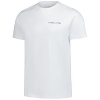T-shirt de golf pour homme Barstool blanc THE PLAYERS Florida Orange Garment Dyed