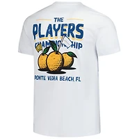 T-shirt de golf pour homme Barstool blanc THE PLAYERS Florida Orange Garment Dyed