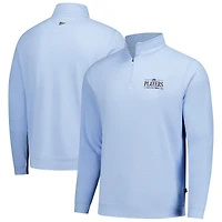 Pull-over à col zippé bleu clair Breezy Golf pour homme THE PLAYERS Flagship