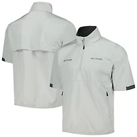Chemise coupe-vent à demi-zip THE PLAYERS Omni-Wick Big Shot Columbia pour hommes, gris