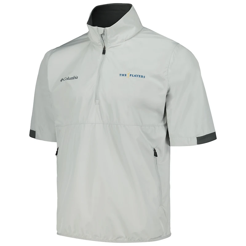 Chemise coupe-vent à demi-zip THE PLAYERS Omni-Wick Big Shot Columbia pour hommes, gris