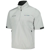 Chemise coupe-vent à demi-zip THE PLAYERS Omni-Wick Big Shot Columbia pour hommes, gris