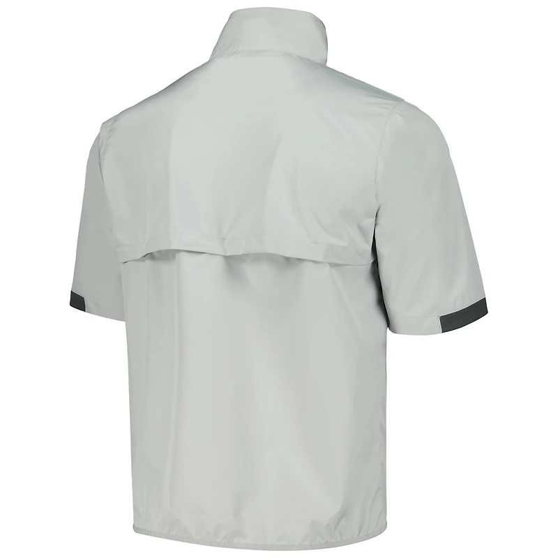 Chemise coupe-vent à demi-zip THE PLAYERS Omni-Wick Big Shot Columbia pour hommes, gris