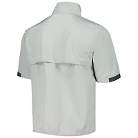 Chemise coupe-vent à demi-zip THE PLAYERS Omni-Wick Big Shot Columbia pour hommes, gris