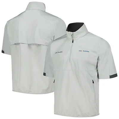 Chemise coupe-vent à demi-zip THE PLAYERS Omni-Wick Big Shot Columbia pour hommes, gris