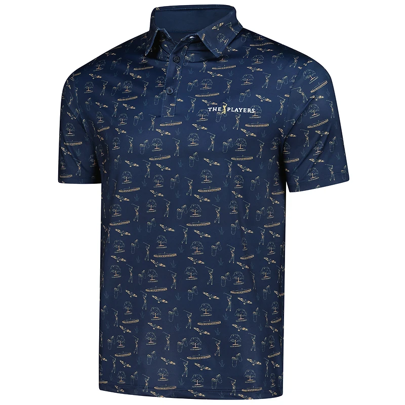 Men's Flomotion Navy THE PLAYERS Sawgrass Polo