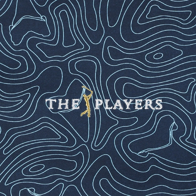 Men's Flomotion Navy THE PLAYERS Toothy Topo Polo