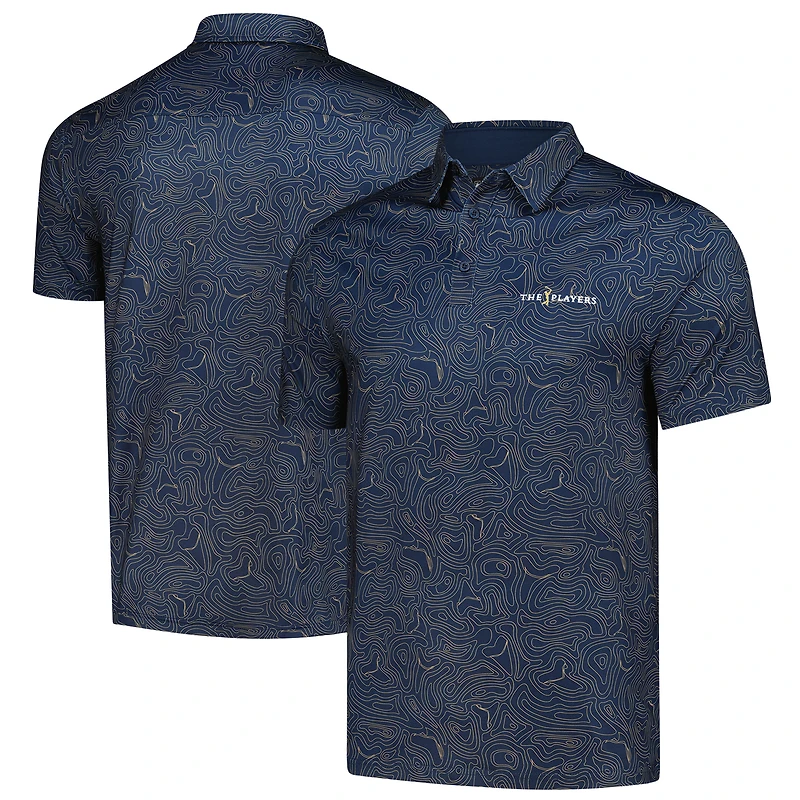 Men's Flomotion Navy THE PLAYERS Toothy Topo Polo