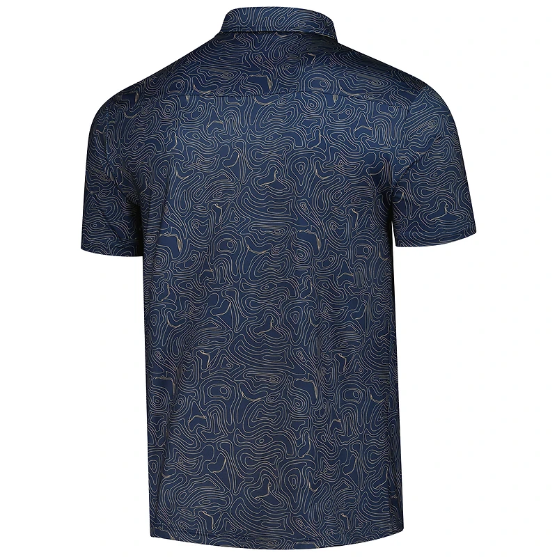 Men's Flomotion Navy THE PLAYERS Toothy Topo Polo