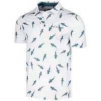 Men's Flomotion White THE PLAYERS Shark Migration Polo