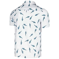 Men's Flomotion White THE PLAYERS Shark Migration Polo