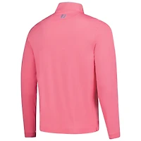Men's FootJoy  Coral THE PLAYERS Lightweight Solid Quarter-Zip Sweatshirt