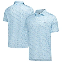 Men's FootJoy Light Blue THE PLAYERS Meadow Print Lisle Polo