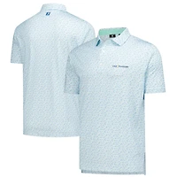 Men's FootJoy Light Blue THE PLAYERS Surfs Up Print Lisle Polo