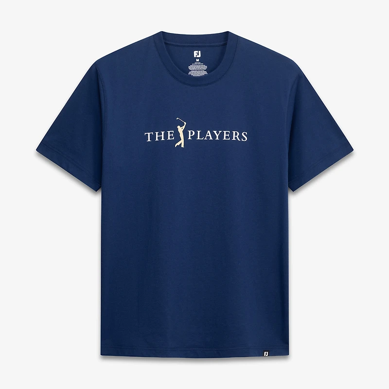 T-shirt FootJoy bleu marine THE PLAYERS 2026 Oranges pour homme