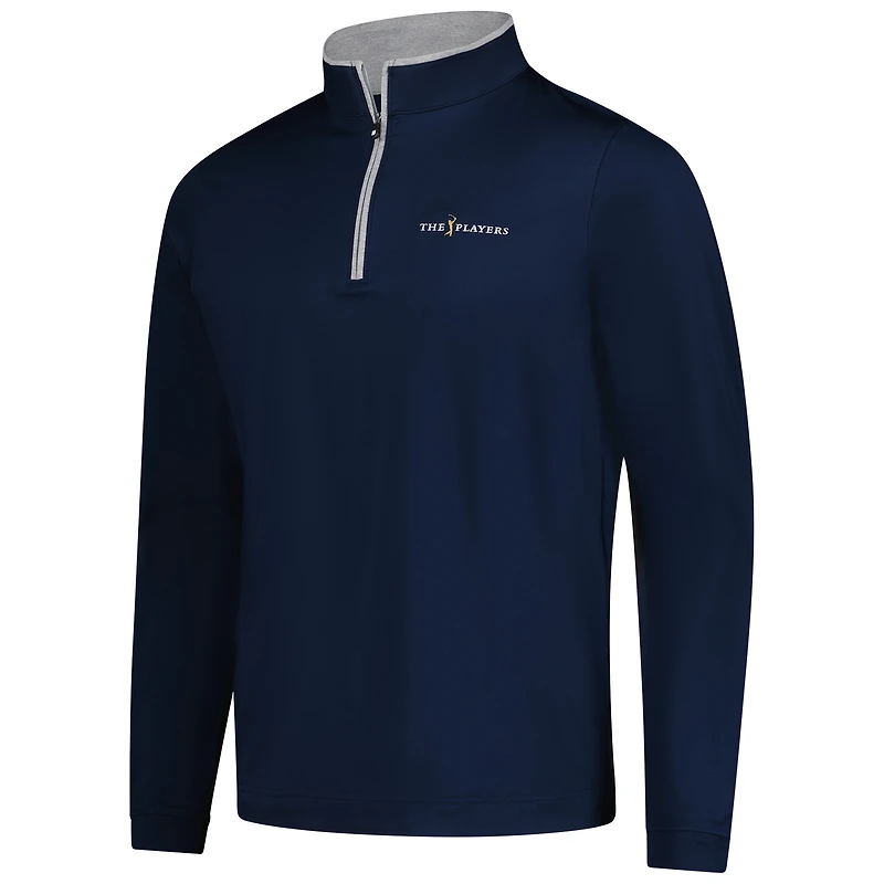 Sweat-shirt léger uni à fermeture éclair quart de tour FootJoy Navy THE PLAYERS pour homme