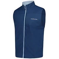 Gilet zippé en tricot ottoman bleu marine FootJoy THE PLAYERS pour homme