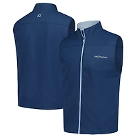 Men's FootJoy  Navy THE PLAYERS Ottoman Knit Full-Zip Vest
