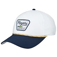 Casquette FootJoy blanche pour homme THE PLAYERS Island Green Patch Rope ajustable