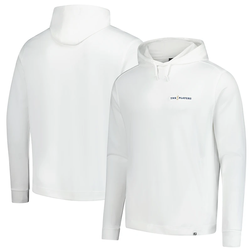 Men's FootJoy White THE PLAYERS Lightweight Pullover Hoodie