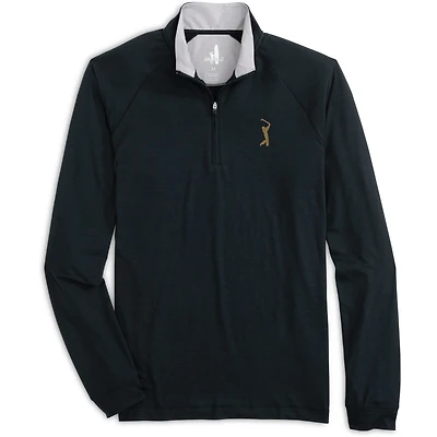 Pull-over zippé 1/4 noir johnnie-O THE PLAYERS Freeborne pour homme