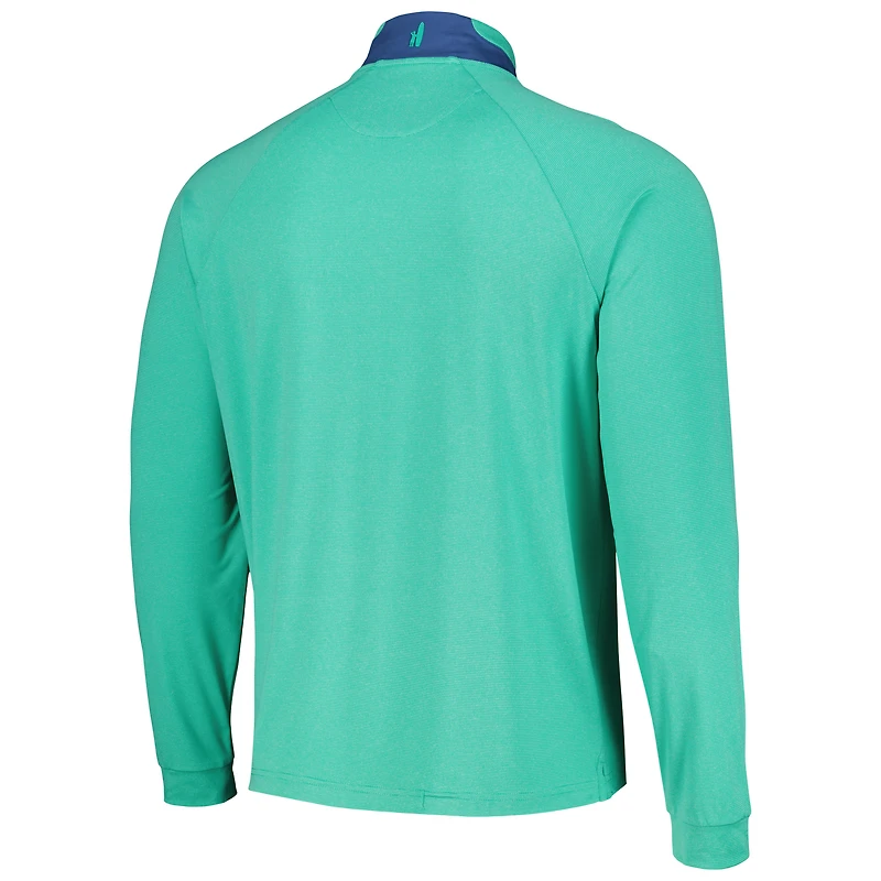 Haut à quart de zip raglan johnnie-O Green THE PLAYERS Steffen Performance pour hommes