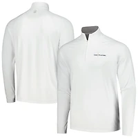 Haut johnnie-O blanc à quart de zip THE PLAYERS Freeborne Performance Raglan pour hommes